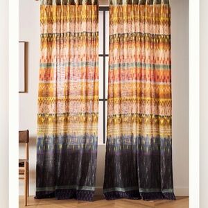 Anthropologie Chiarra Curtain 2 Panels 50x84
